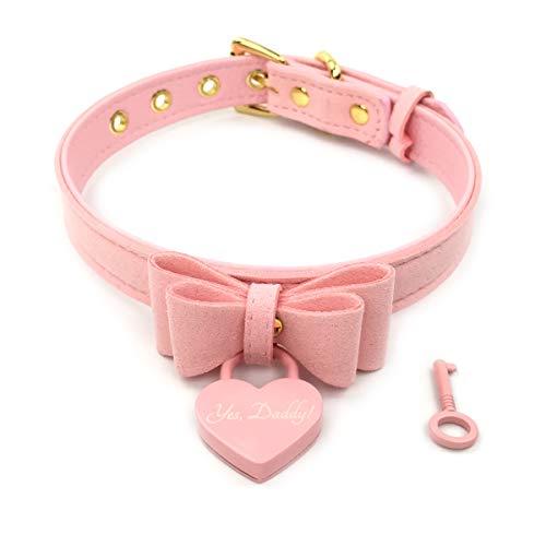 Bell Choker Collar Necklace Lolita Bow Collar Cat Kitty Velvet Necklace (M) - M