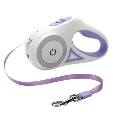 Automatic Retractable Lighting Dog Leash - Purple / 3 meters