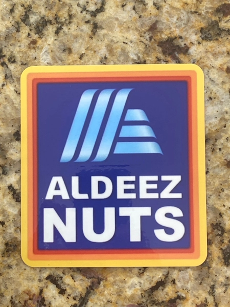Aldeez Nuts Sticker DeezNuts  4”. FREE SHIPPING