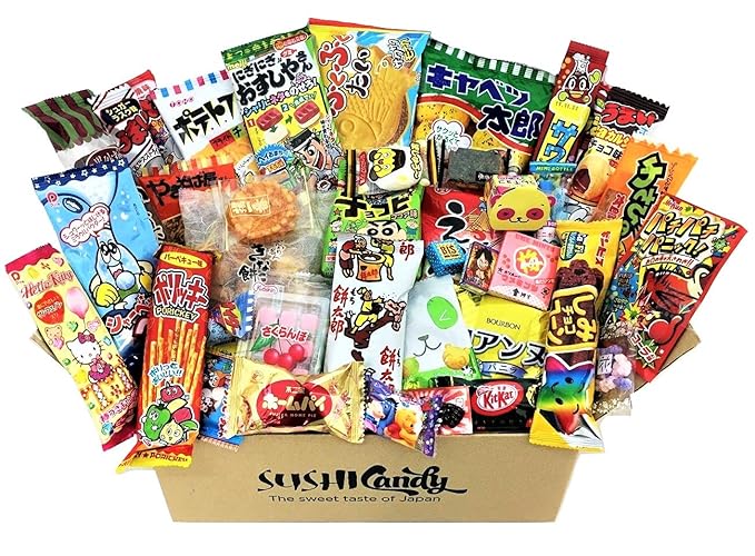 40 Japanese Candy & snack box and other popular sweets (box) - box