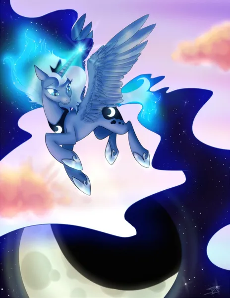 Luna's Nightfall Letter Print