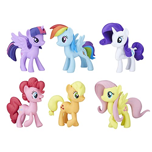 My Little Pony Toys Meet The Mane 6 Ponies Collection (Amazon Exclusive) Doll Playset - Standard Packaging