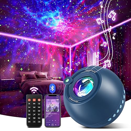 Star Projector, 15 Colors Galaxy Projector for Bedroom Adults, 15 White Noise Star Projector Galaxy Light Projector for Bedroom,5.0 Bluetooth Speaker Star Night Light Projector,Star Lights for Ceiling - Upgrade 3.0