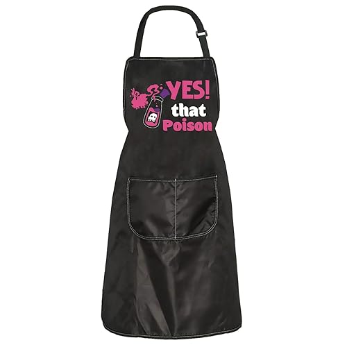 ZJXHPO Kuzco Poison Kitchen Apron Gift Yzma Potions Apron Gift Housewarming Gift Kitchen Apron For Baking Cooking Lover - Yes Poison Apron