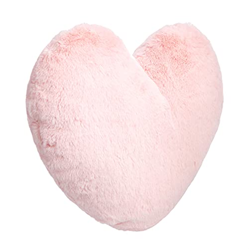 Amazon Basics Kids Decorative Pillow, Peony Pink Heart, 10.5 in x 4 in - Pink