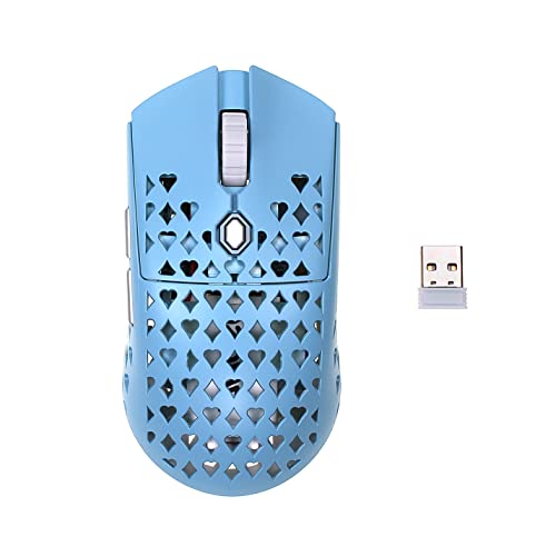 Vancer Gretxa Wireless Ultralight Gaming Mouse 3370 Sensor - PTFE - 69g (Blue) - Wireless - Blue