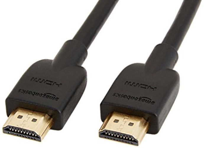 Amazon Basics 2-Pack HDMI Cable, 18Gbps High-Speed, 4K@60Hz, 2160p, Ethernet Ready, 10 Foot, Black - 2 - Black - 10 Feet