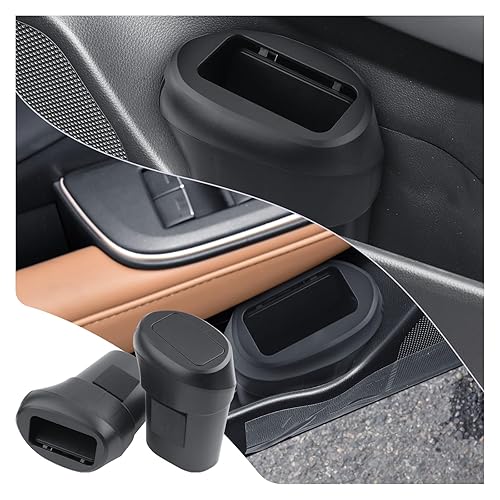 LUWU Car Trash Can Compatible with 2022 2023 2024 2025 Toyota Crown Interior Accessories Car Trash with Lid Portable Mini Trash Dustbin Garbage Trash Bin Car Waste Bin Leak-Proof 2PCS - 2022-2025 Crown Trash Can 2PCS