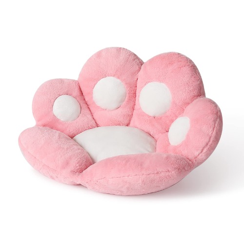 DITUCU Cat Paw Cushion Comfy Kawaii Chair Cushion Bear Paw Lazy Sofa Office Floor Pillow Cute Plush Seat Pad for Gaming Chair for Dining Room Bedroom Decor Pink 31.4 x 27.5 inch Large (Pack of 1)