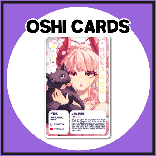Moka Oshi Card GEN 01 | With Clear Sleeve