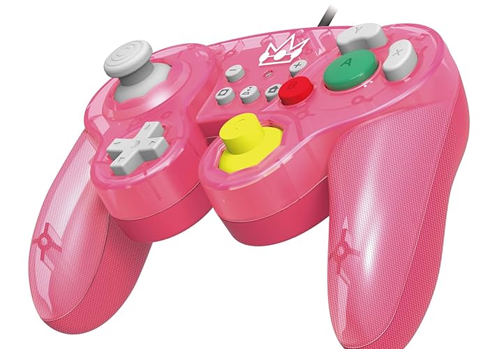 HORI Nintendo Switch Battle Pad (Peach) GameCube Style Controller Officially Licensed By Nintendo - Nintendo Switch - Princess Peach