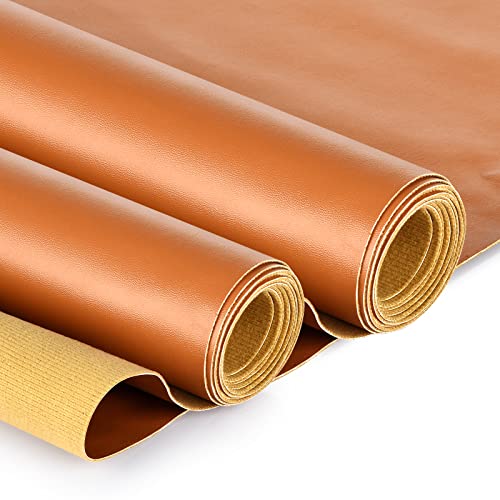 Faux Leather 2 Yards Upholstery Leather 1.0mm Thick Marine Grade Vinyl 58" x 72"Faux Leather Sheets Soft PU Faux Synthetic Leather Pleather Fabric (Bulldog_Smooth Surface_2 Yards) - Bulldog_smooth Surface_2 Yards