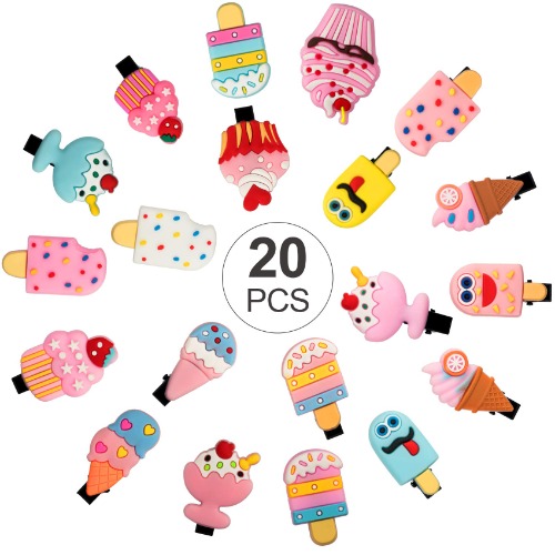 20PCS Dessert Patterns Hair Clips