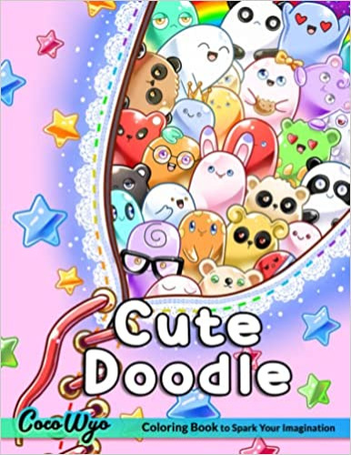 Cute Doodle Coloring Book: Stress Relief Relaxing Coloring Book For Adults With Cute Doodle Art - Paperback, December 7, 2021