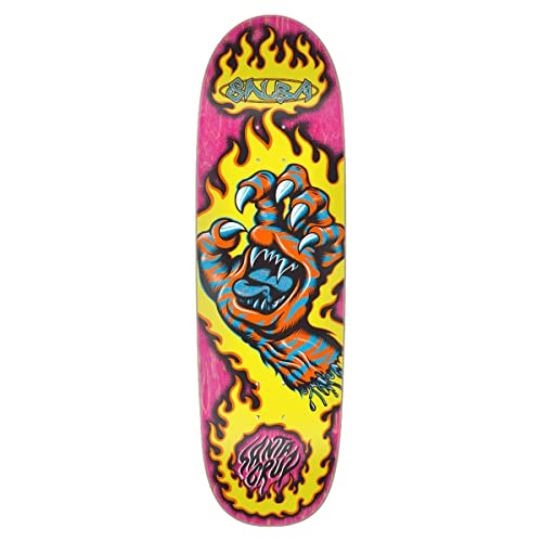Santa Cruz Pro Skateboard Deck Salba Tiger Hand Shaped Multi 9.25"