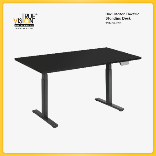 True Vision Dual Motor Electric Ergonomic Sit/Standing Desk Height Adjustable with Table Top TVM08-23D