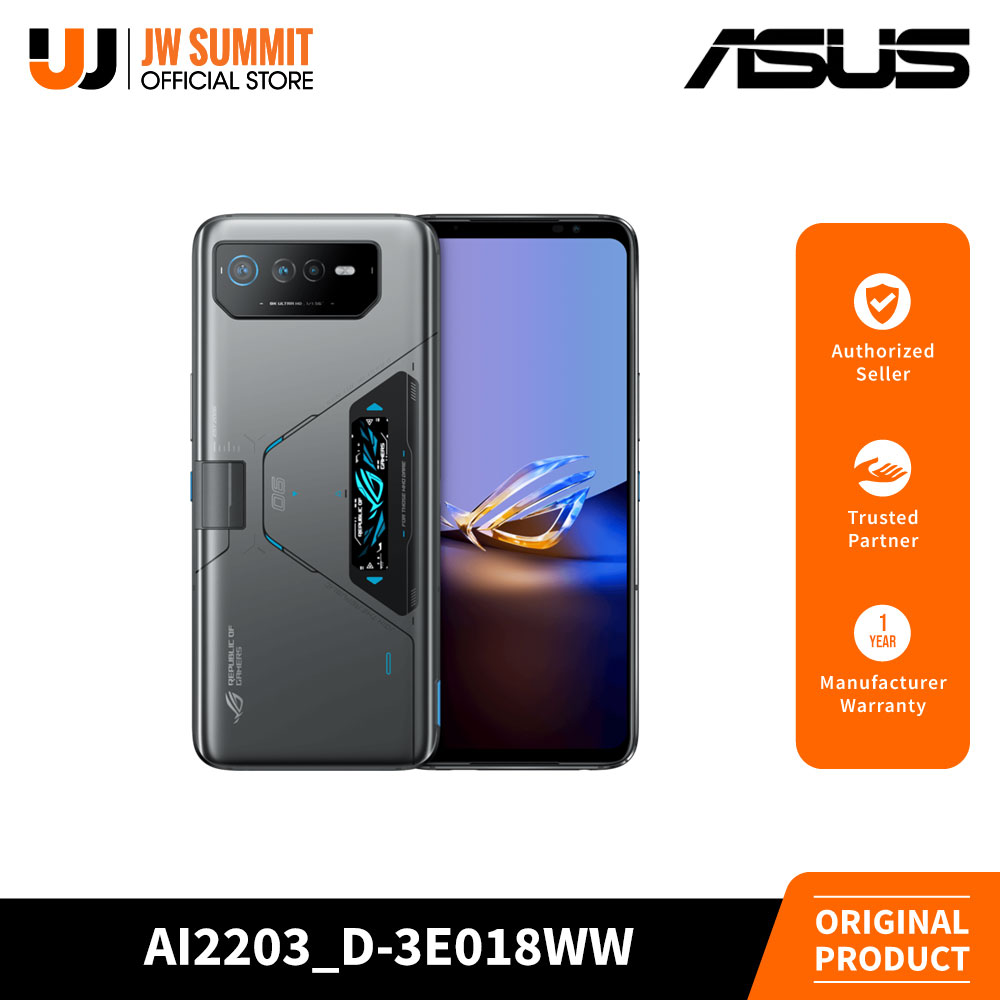 Asus ROG Phone 6D Ultimate IPX4 16GB+512GB Android 12 5G+5G or 4G Dual-SIM Mobile Gaming