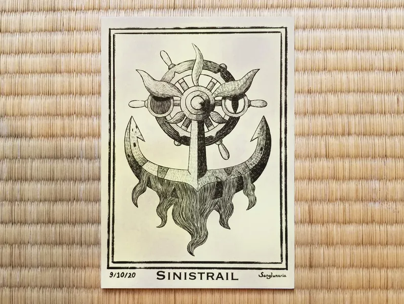 Vintage Style Dhelmise Print // Antique Pokemon Nautical Art Print