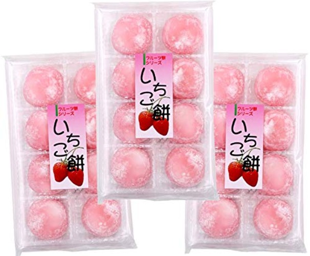 Fruits Mochi Daifuku Ichigo 7.4oz/210g (3pack) - 7.4 Ounce (Pack of 3)