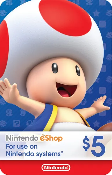 $5 Nintendo eShop Gift Card [Digital Code] - 5