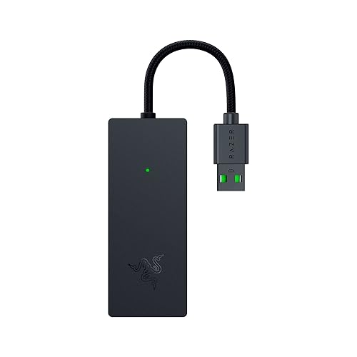 Razer Ripsaw X - USB Capture Card with 4K Camera Connection for Full 4K Streaming (4K 30FPS Capture, HDMI 2.0, USB 3.0, Plug and Play, Streaming Software Compitable, Compact Form Factor) Black - Ripsaw X - Black