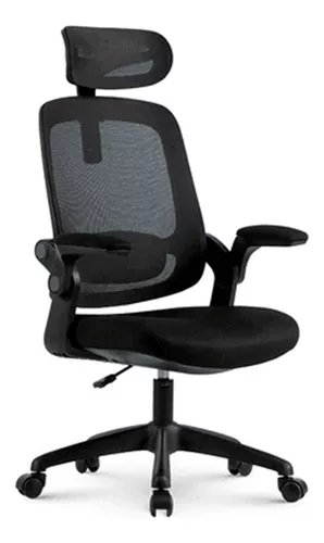 Cadeira De Escritorio Ergonômica Preta Elements Astra