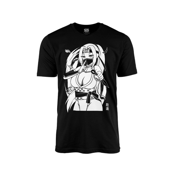 Waifu Shirt S4.10: Shinobi | M / Black
