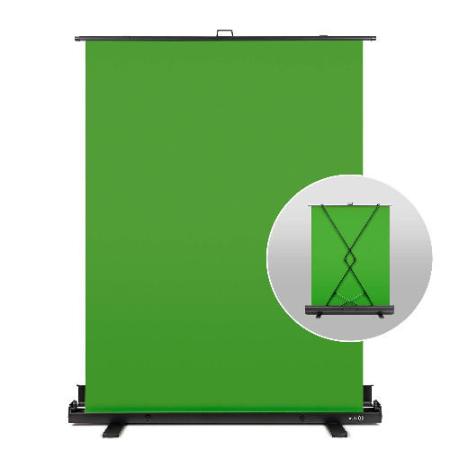 Elgato Green Screen - Collapsible Chroma Key Backdrop, Wrinkle-Resistant Fabric and Ultra-Quick Setup for background removal for Streaming, Video Conferencing, on Instagram, TikTok, Zoom, Teams, OBS - Key Panel