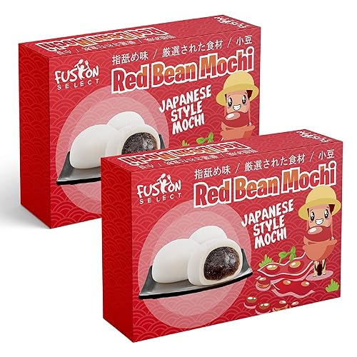 2x Royal Treats For Families Japanese Rice Cake Mochi Daifuku (Red Bean), 7.4 Ounce