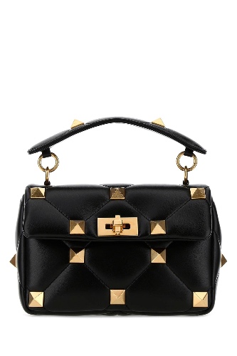 Black nappa leather medium Roman Stud handbag - OS