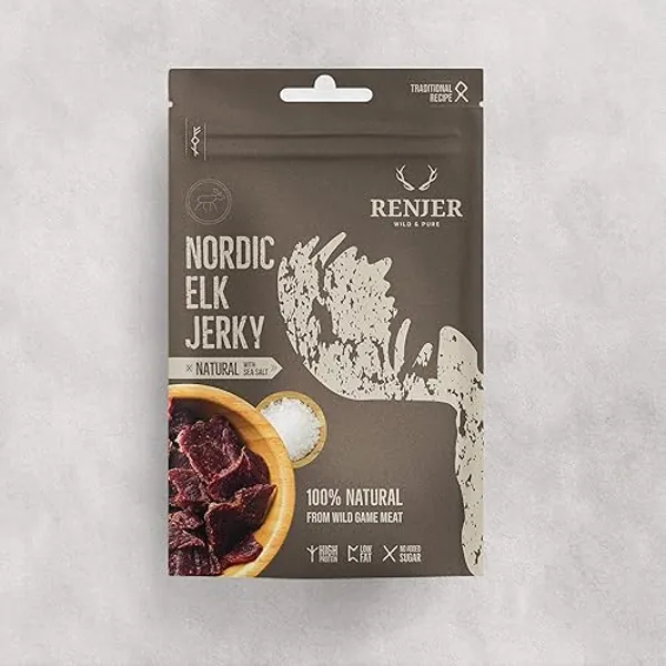 Elch Jerky mit Meersalz - 25g - 1 stück (1er Pack)