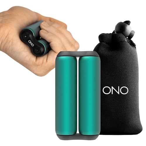 ONO Roller - Handheld Fidget Toy for Adults | Help Relieve Stress, Anxiety, Tension | Promotes Focus, Clarity | Compact, Portable Design (Junior Size/Aluminum, Teal) - Junior Size - Aluminum - Teal