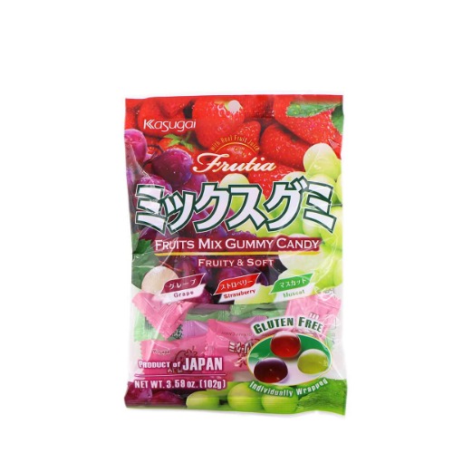Kasugai Mix Gummy Candy 3.59oz (6 Pack) - 3.59 Ounce (Pack of 6)