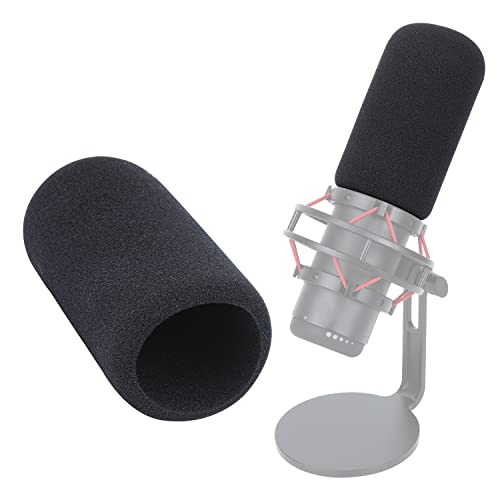 HyperX QuadCast Windscreen - Microphone Foam Covers Pop Filter Compatible with HyperX QuadCast S Mic Reduce Mic Noises Blocks Out Plosives Sound By WIBOND - O_Foam Cover
