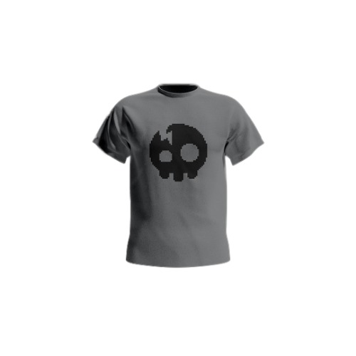 The Living Tombstone - Gray Skull Logo Shirt | MD
