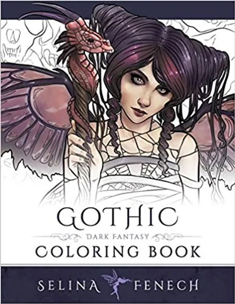 Gothic - Dark Fantasy Coloring Book (Fantasy Coloring by Selina)