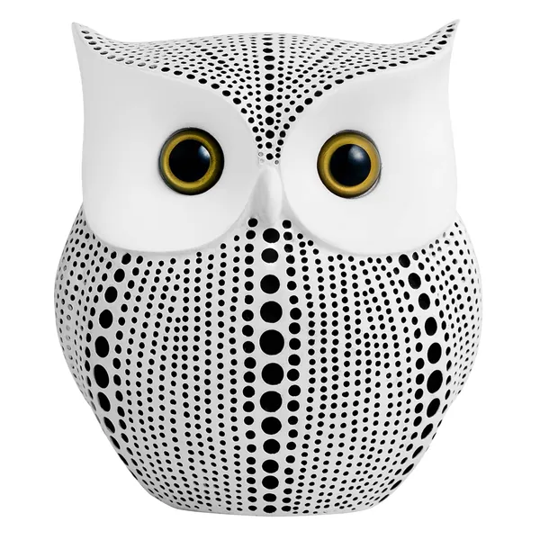Owl Statue for Home Decor Accents Living Room Office Bedroom Kitchen Laundry House Apartment Dorm Bar, APPS2Car Little Crafted Buhos Decoration for Shelf Table Decor, BFF Gifts for Owls Lovers (White)