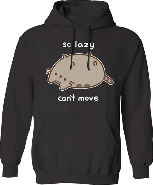 Pusheen The Cat So Lazy Can't Move Sweatshirt Cat Hoodie for Men and Women