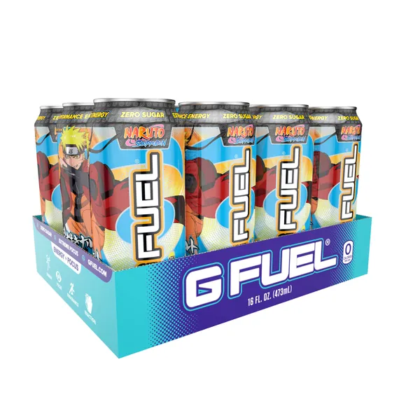 G Fuel Sage Mode Energy Drink, 16 oz can, 12-pack case, Inspired by Naruto Shippuden - Sage Mode