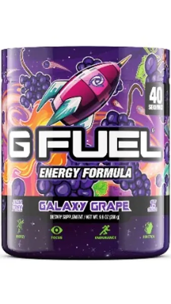G Fuel Galaxy Grape (40 Servings) Elite Energy and Endurance Powder 9.8 oz.