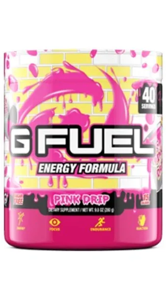 G Fuel Pink Drip (40 Servings) Elite Energy and Endurance Powder 9.8 oz.