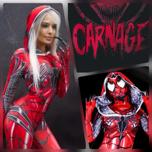 Red Carnage Costume Gwen Cosplay