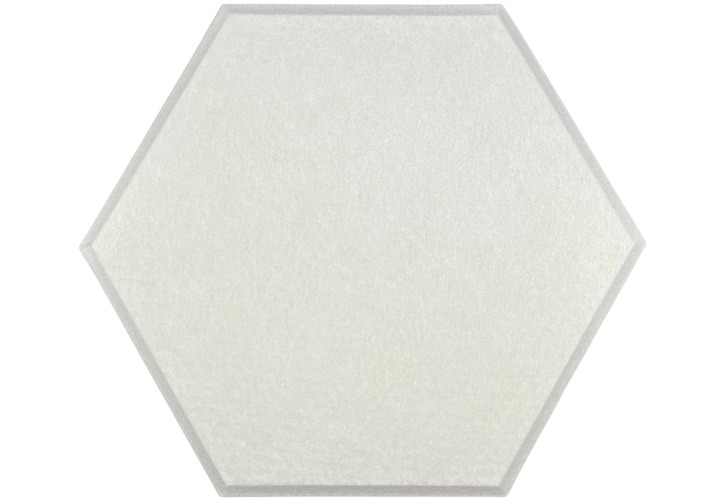 Hexagon Polyester Acoustic Panels - 12 Pack - Eco Friendly Sound Absorption Panels - White