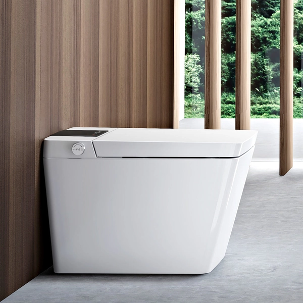 AVINDI| Smart One-Piece Toilet Luxury Resort Style Floor Mounted Remote Control Smart Toilet | WHITE