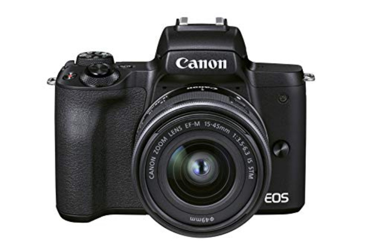 Canon EOS M50 Mark II + EF-M 15-45mm f/3.5-6.3 IS STM (Black) - Mirrorless camera built for content creators and streamers (4K, Vari-Angle screen, HDMI output, mic connection, YouTube live streaming) - Black - Body + 15-45mm Lens - + 15-45 mm Lens