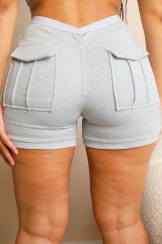 Ella Cargo Shorts - Grey | Small (US 4, UK8)
