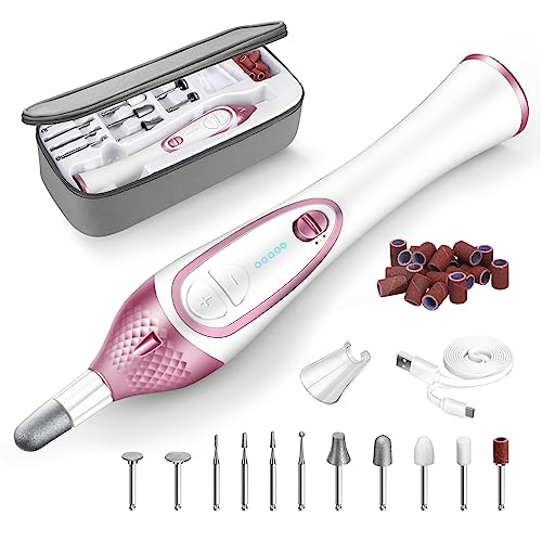 ISTON 36-Piece Professional Manicure & Pedicure Kit, Cordless Nail Drill Machine, 20000RPM,11Pcs Bits, 4 Speed, Electric Nail File Set, Nails Care Kits, Manicure Pedicure Tools, Storage Case - 36 Piece Set