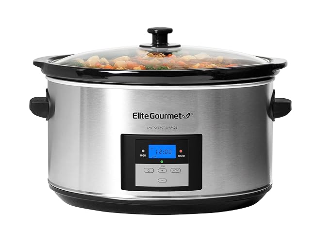 MST-900D Digital Programmable XL Jumbo Slow Cooker - Digital - Stainless Steel