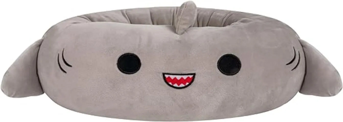 Squishmallows 24-Inch Gordon Shark Pet Bed - Small Ultrasoft Official Squishmallows Plush Pet Bed - 20.0"L x 20.0"W x 8.0"Th