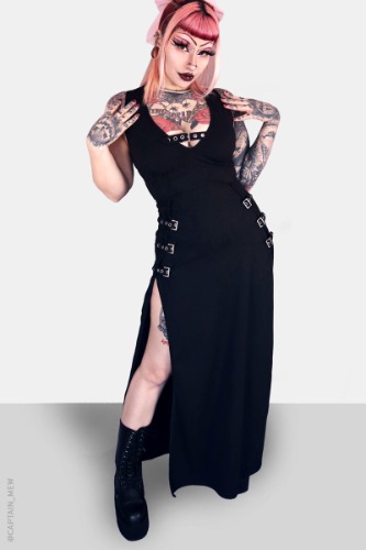 Rosetta Buckle Maxi Dress | L